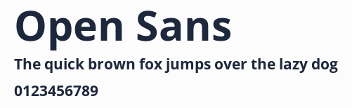 Open Sans預覽圖