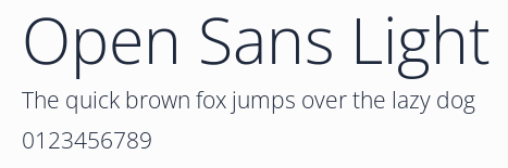 Open Sans Light