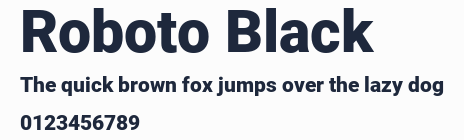 Roboto Black