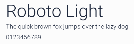 Roboto Light預覽圖