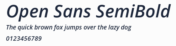 Open Sans SemiBold