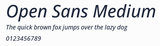 Open Sans Medium
