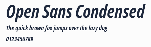 Open Sans Condensed