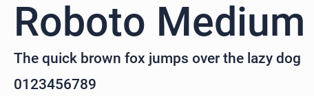Roboto Medium預覽圖