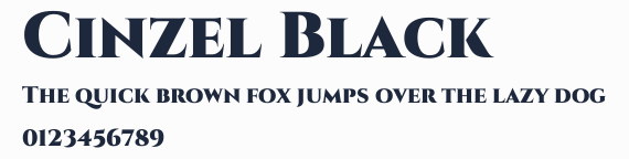 Cinzel Black