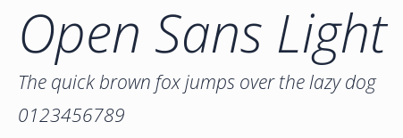 Open Sans Light