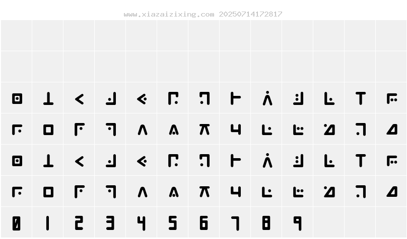 字符映射圖