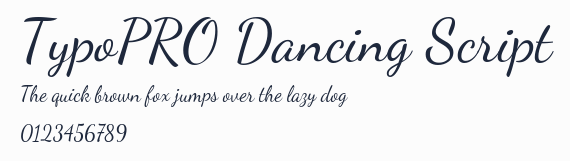 TypoPRO Dancing Script預覽圖