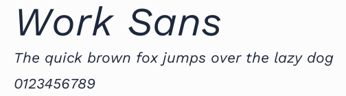 Work Sans預覽圖