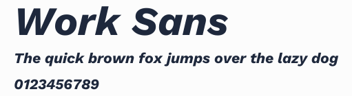 Work Sans預覽圖