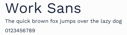 Work Sans預覽圖