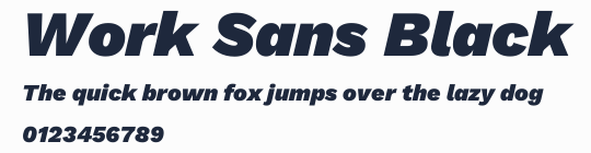 Work Sans Black預覽圖