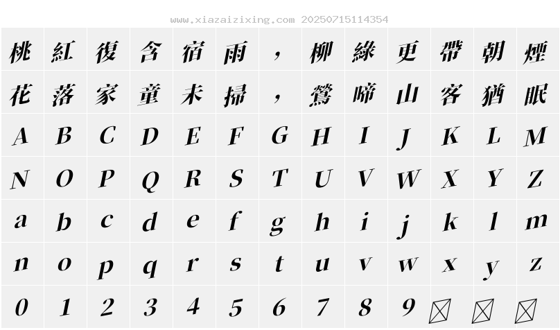 字符映射圖