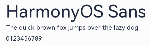 HarmonyOS Sans預覽圖
