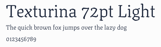 Texturina 72pt Light預覽圖