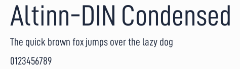 Altinn-DIN Condensed預覽圖