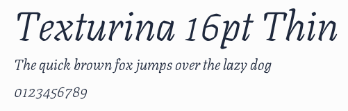 Texturina 16pt Thin預覽圖