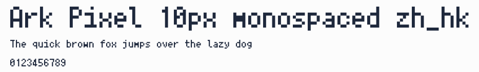Ark Pixel 10px monospaced zh_hk預覽圖