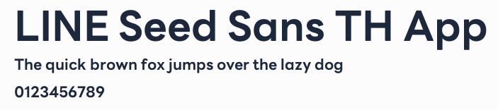 LINE Seed Sans TH App預覽圖