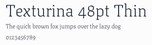 Texturina 48pt Thin預覽圖