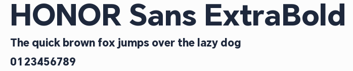 HONOR Sans ExtraBold預覽圖