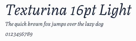 Texturina 16pt Light預覽圖