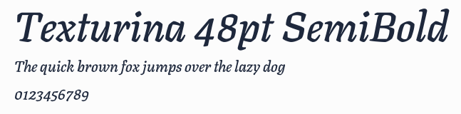 Texturina 48pt SemiBold預覽圖