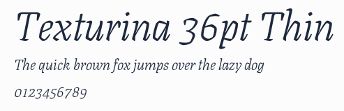 Texturina 36pt Thin預覽圖
