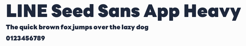 LINE Seed Sans App Heavy