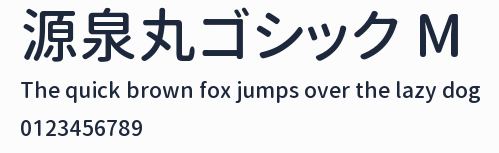 源泉丸ゴシック M預覽圖