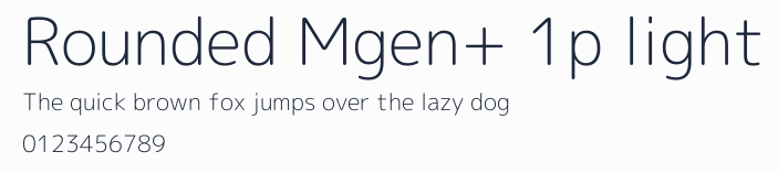 Rounded Mgen+ 1p light預覽圖