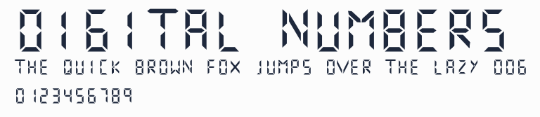 Digital Numbers預覽圖