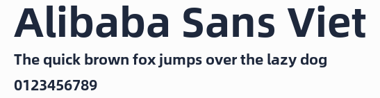 Alibaba Sans Viet預覽圖