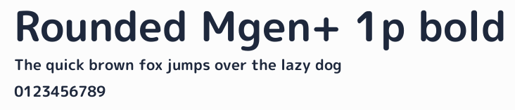 Rounded Mgen+ 1p bold預覽圖