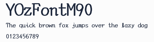 YOzFontM90預覽圖