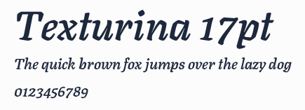 Texturina 17pt預覽圖