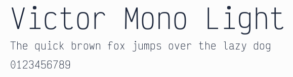 Victor Mono Light預覽圖