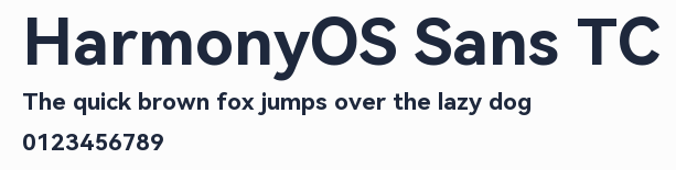 HarmonyOS Sans TC預覽圖