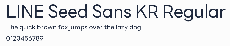 LINE Seed Sans KR Regular預覽圖