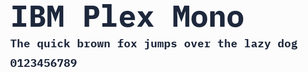 IBM Plex Mono預覽圖