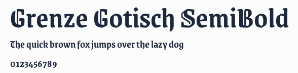 Grenze Gotisch SemiBold預覽圖