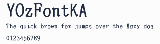 YOzFontKA預覽圖
