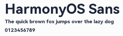 HarmonyOS Sans預覽圖