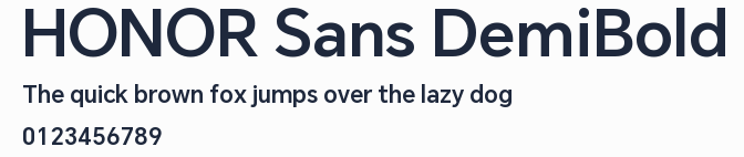 HONOR Sans DemiBold預覽圖