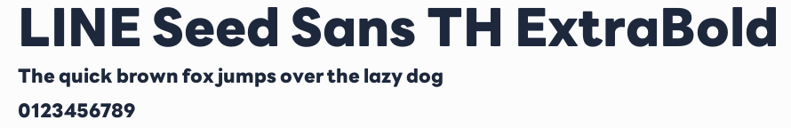 LINE Seed Sans TH ExtraBold預覽圖