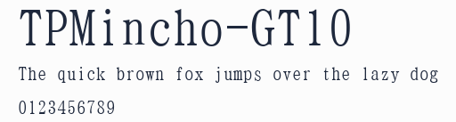 TPMincho-GT10預覽圖