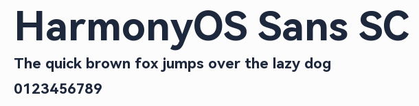 HarmonyOS Sans SC預覽圖