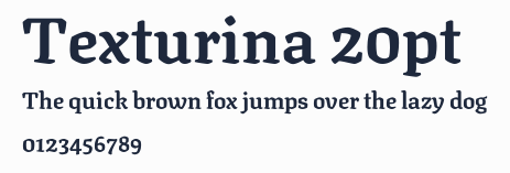 Texturina 20pt預覽圖