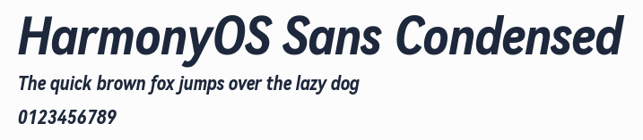 HarmonyOS Sans Condensed預覽圖