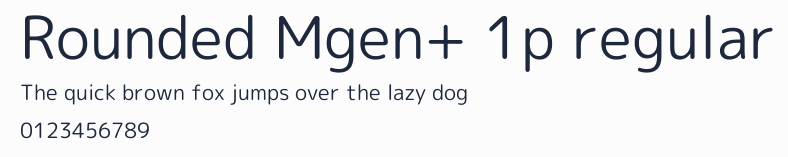 Rounded Mgen+ 1p regular預覽圖